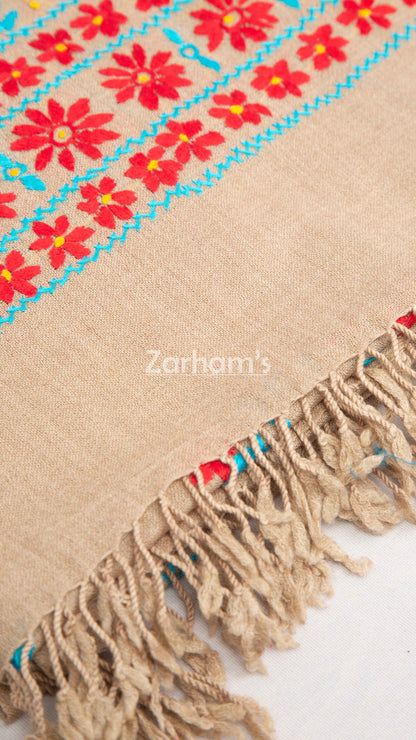 Handmade Premium quality hand embroided Himalayan Woolen Shawl