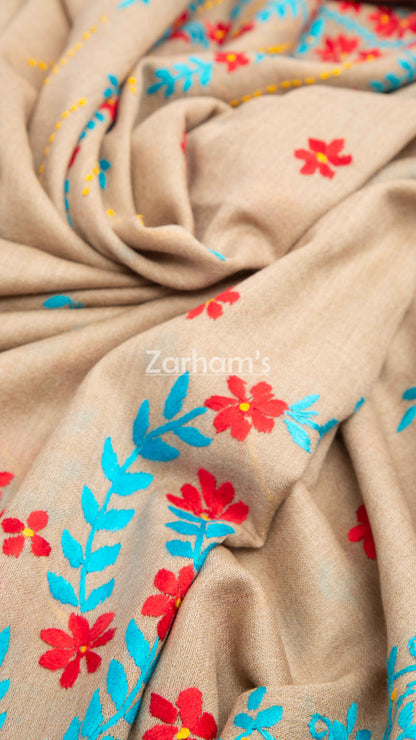 Handmade Premium quality hand embroided Himalayan Woolen Shawl