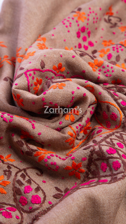 Hand Embroided Premium quality Pure Woolen Shawl for women