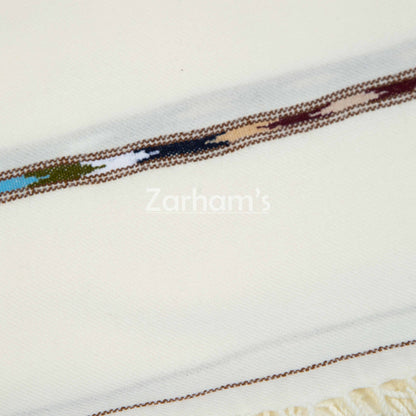 Pure Wool Premium quality handmade men's Off white Shawl