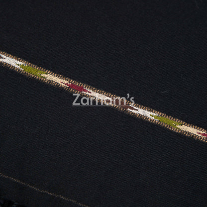 Pure Wool Premium quality handmade men's black Shawl