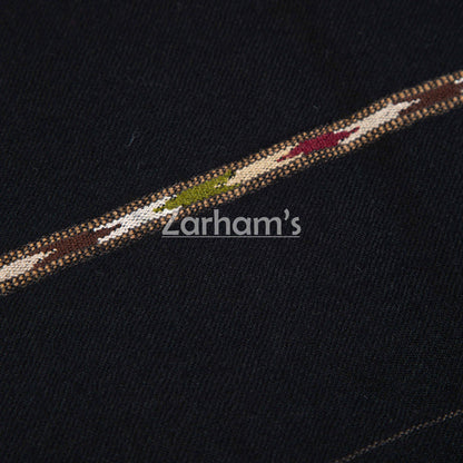 Pure Wool Premium quality handmade men's black Shawl