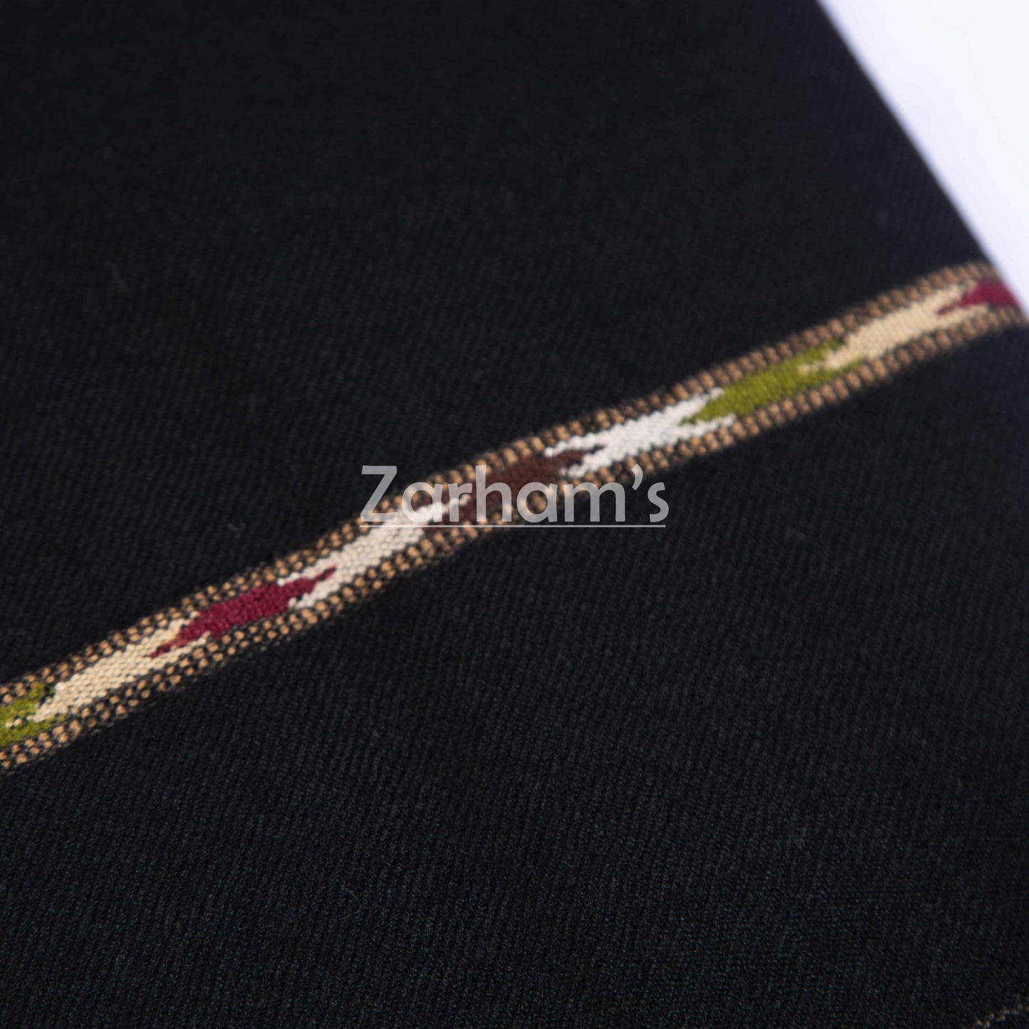 Pure Wool Premium quality handmade men's black Shawl