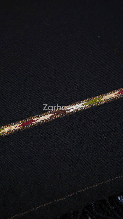 Pure Wool Premium quality handmade men's black Shawl
